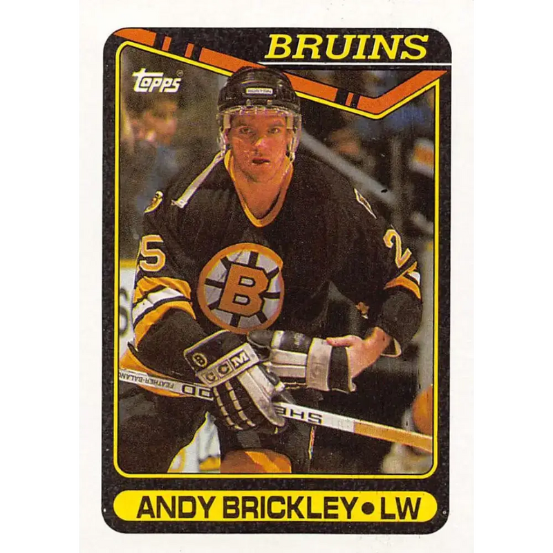 1990-91 Topps #88 Andy Brickley NM-MT Hockey Card - Hockey Card Single