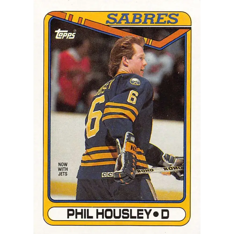 1990-91 Topps #89 Phil Housley NM-MT Buffalo Sabres Hockey Card - Hockey Card Single