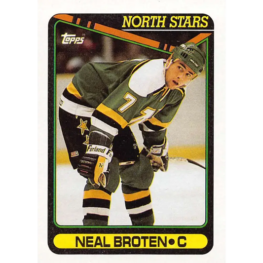 1990-91 Topps #90 Neal Broten NM-MT Minnesota North Stars Hockey Card - Hockey Card Single