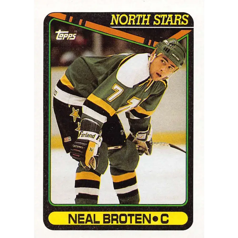 1990-91 Topps #90 Neal Broten NM-MT Minnesota North Stars Hockey Card - Hockey Card Single