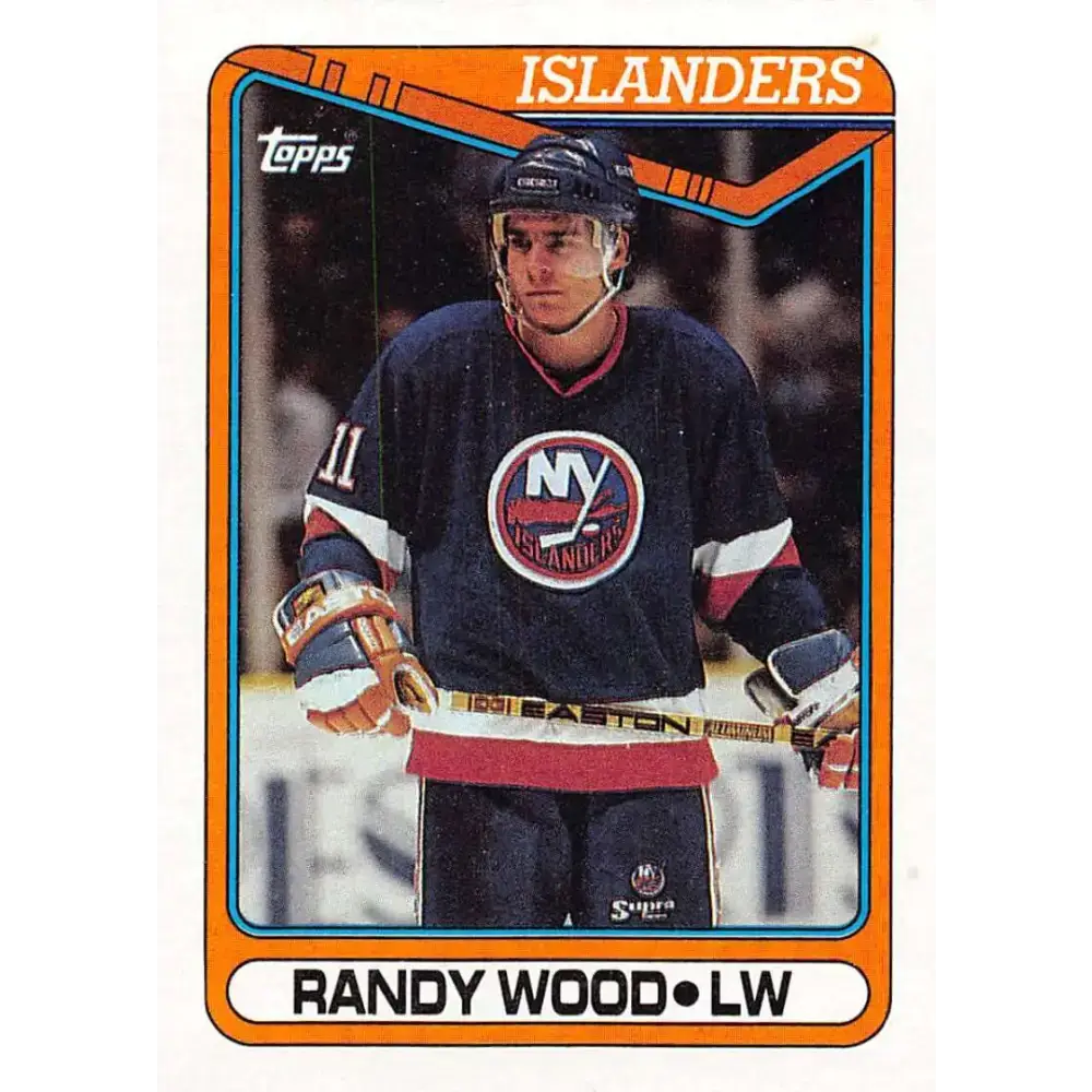 1990-91 Topps #97 Randy Wood NM-MT New York Islanders Hockey Card - Hockey Card Single