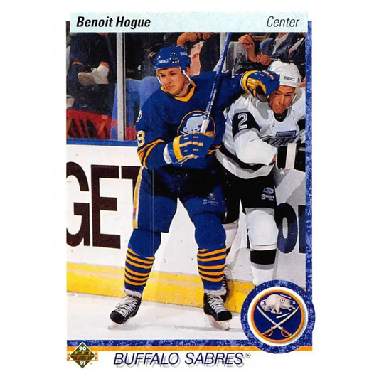 1990-91 Upper Deck #402 Benoit Hogue NM-MT Buffalo Sabres Hockey Card
