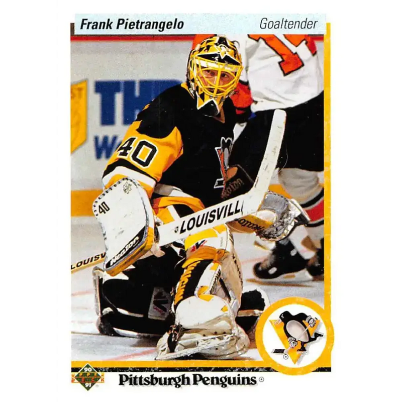 1990-91 Upper Deck #403 Frank Pietrangelo NM-MT Pittsburgh Penguins Hockey Card - Hockey Card Single