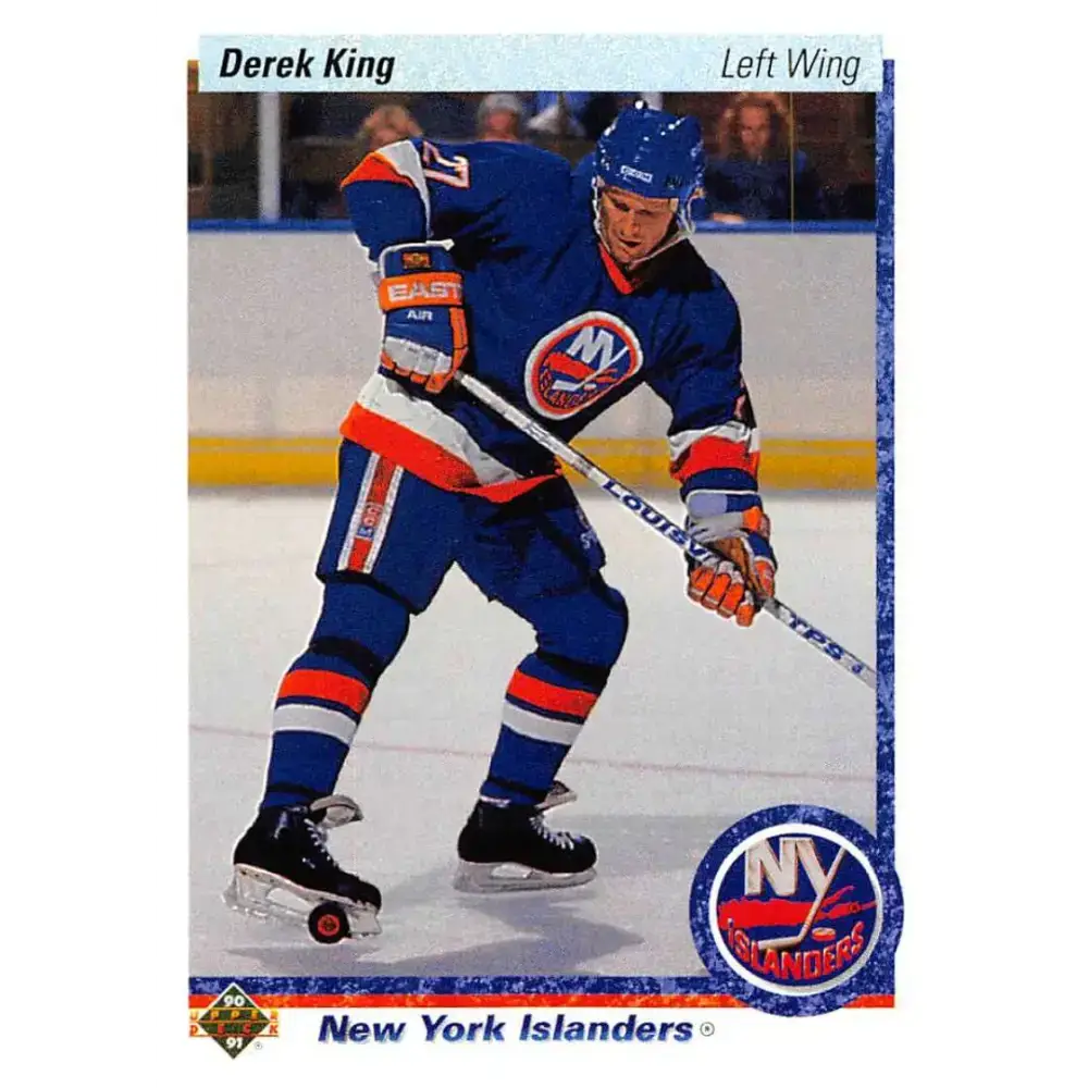 1990-91 Upper Deck #407 Derek King NM-MT New York Islanders Hockey Card - Hockey Card Single