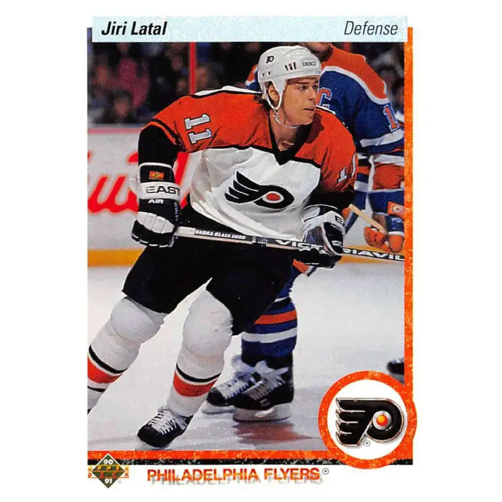 1990-91 Upper Deck #410 Jiri Latal NM-MT Philadelphia Flyers Hockey Card - Hockey Card Single