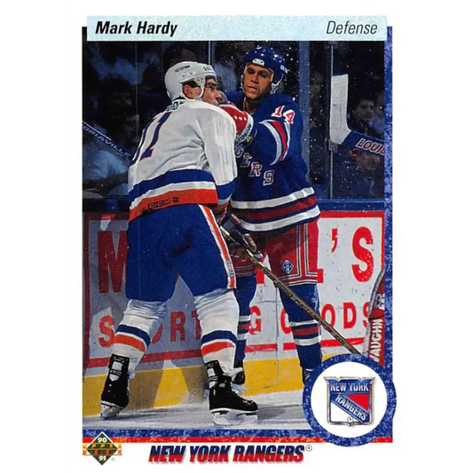1990-91 Upper Deck #416 Mark Hardy NM-MT New York Rangers Hockey Card