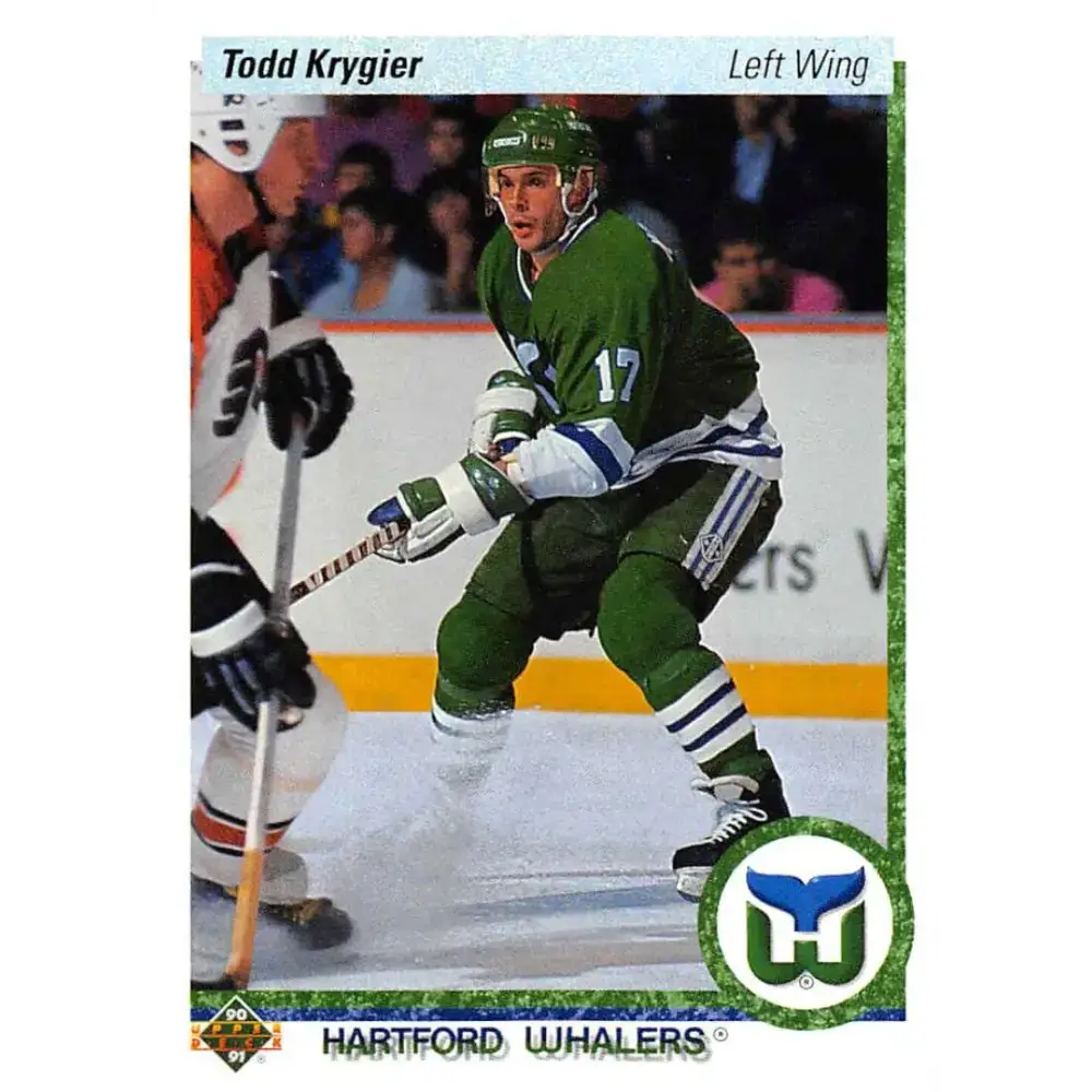 1990-91 Upper Deck #417 Todd Krygier NM-MT Hartford Whalers Hockey Card - Hockey Card Single