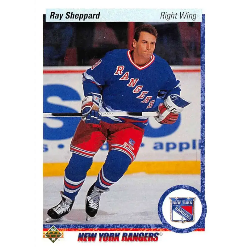 1990-91 Upper Deck #420 Ray Sheppard NM-MT Hockey Card - Hockey Card Single