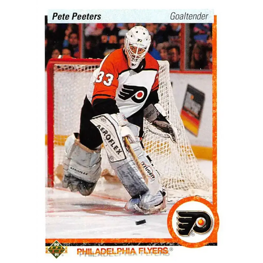 1990-91 Upper Deck #424 Pete Peeters NM-MT Philadelphia Flyers Hockey Card - Hockey Card Single
