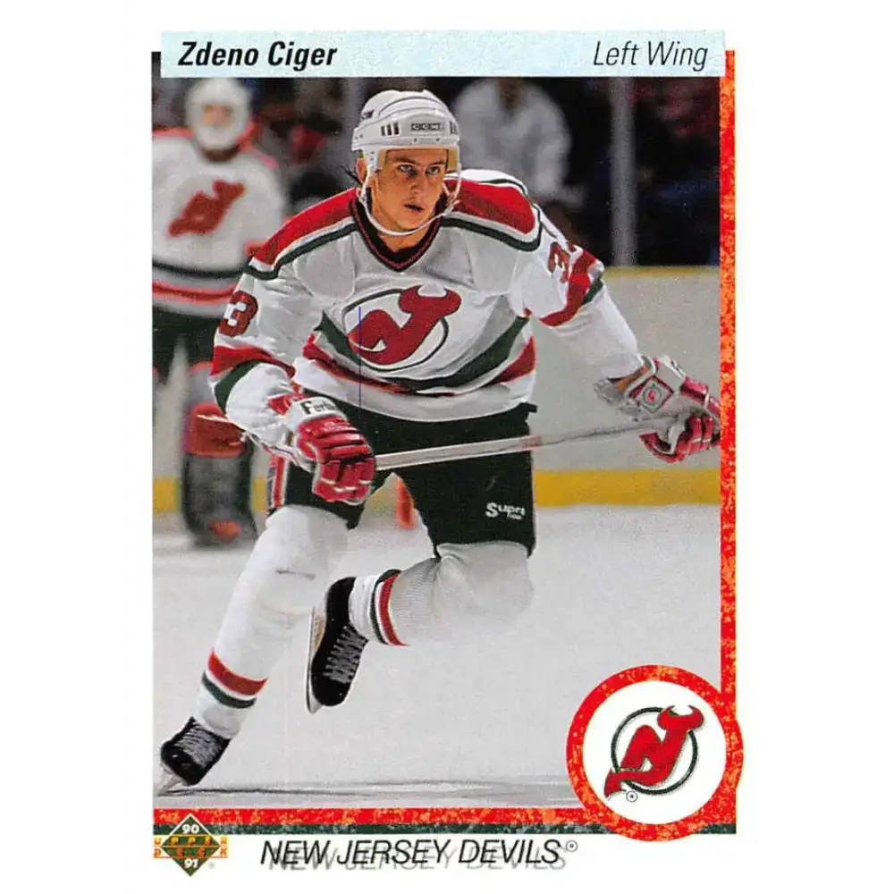 1990-91 Upper Deck #429 Zdeno Ciger NM-MT RC Rookie New Jersey Devils Hockey Card - Hockey Card Single