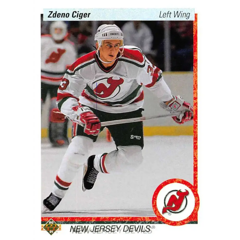 1990-91 Upper Deck #429 Zdeno Ciger NM-MT RC Rookie New Jersey Devils Hockey Card - Hockey Card Single