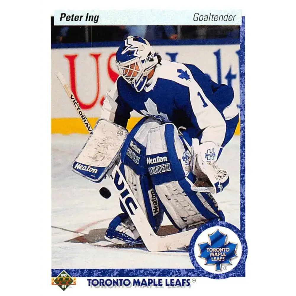 1990-91 Upper Deck #432 Peter Ing NM-MT Toronto Maple Leafs Hockey Card - Hockey Card Single