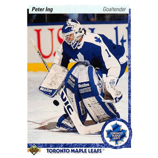 1990-91 Upper Deck #432 Peter Ing NM-MT Toronto Maple Leafs Hockey Card - Hockey Card Single