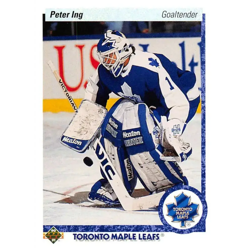 1990-91 Upper Deck #432 Peter Ing NM-MT Toronto Maple Leafs Hockey Card - Hockey Card Single