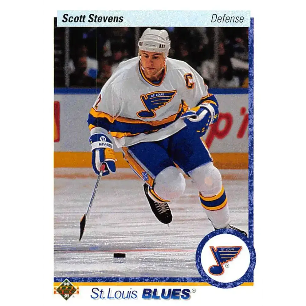 1990-91 Upper Deck #436 Scott Stevens NM-MT Hockey Card - Hockey Card Single