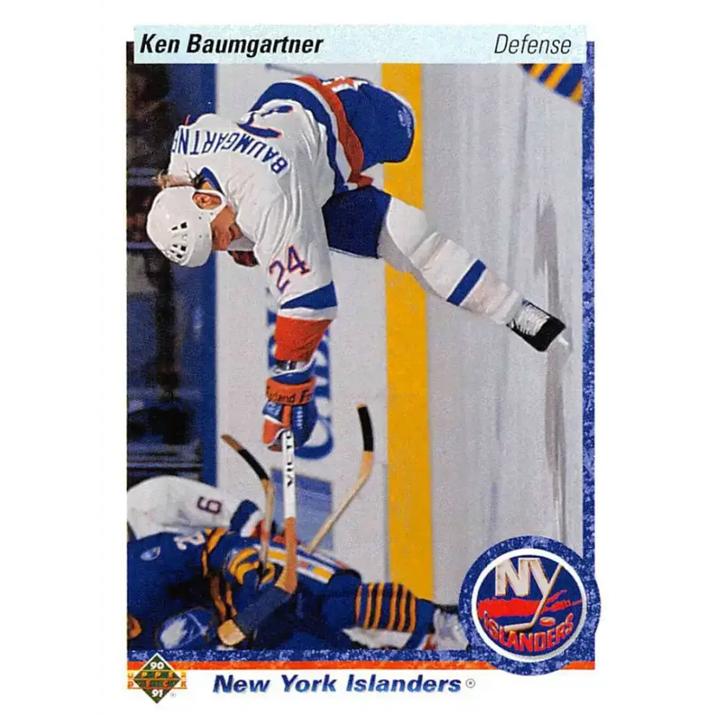 1990-91 Upper Deck #439 Ken Baumgartner NM-MT New York Islanders Hockey Card - Hockey Card Single