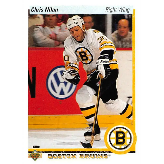 1990-91 Upper Deck #442 Chris Nilan NM-MT Hockey Card - Hockey Card Single