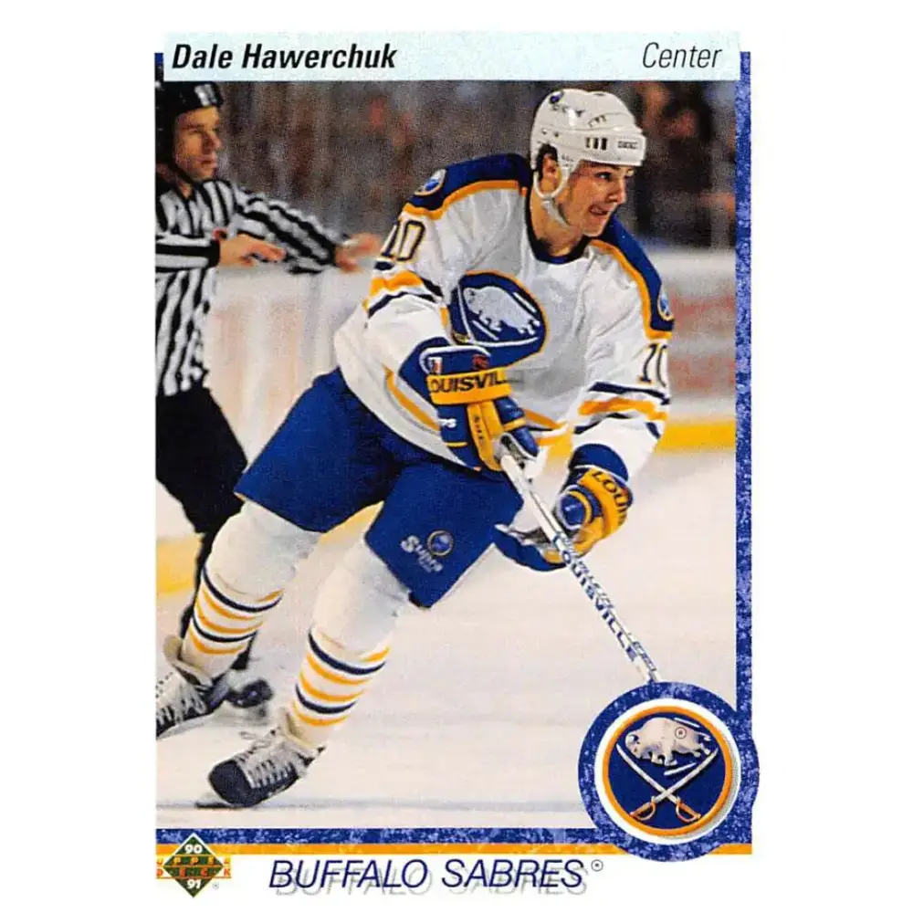 1990-91 Upper Deck #443 Dale Hawerchuk NM-MT Hockey Card - Hockey Card Single