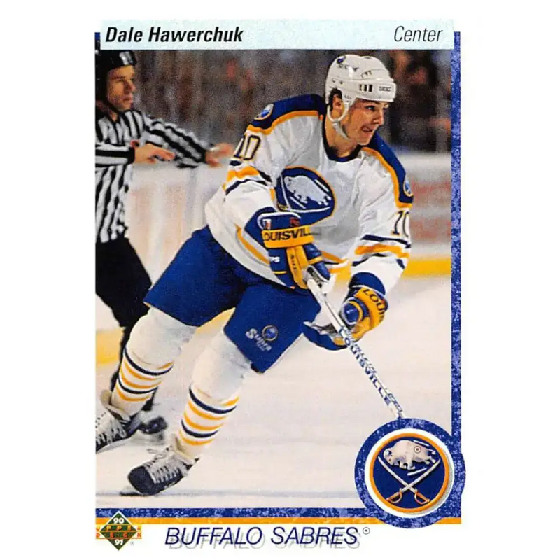 1990-91 Upper Deck #443 Dale Hawerchuk NM-MT Hockey Card - Hockey Card Single