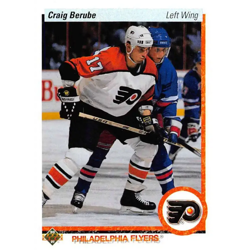 1990-91 Upper Deck #450 Craig Berube NM-MT Philadelphia Flyers Hockey Card - Hockey Card Single
