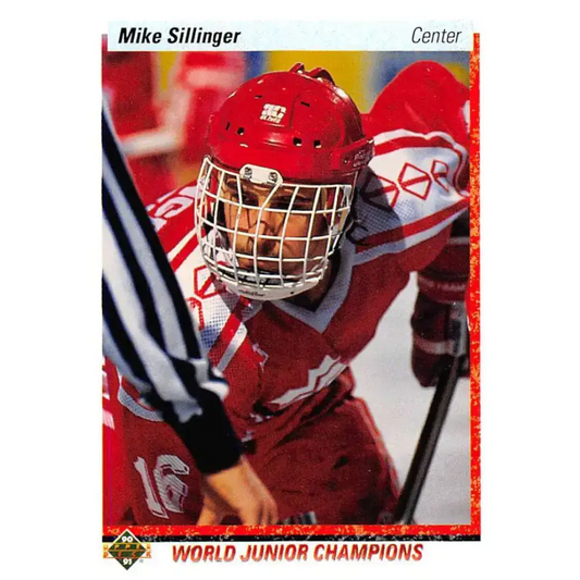 1990-91 Upper Deck #452 Mike Sillinger NM-MT RC Rookie Detroit Red Wings Hockey Card