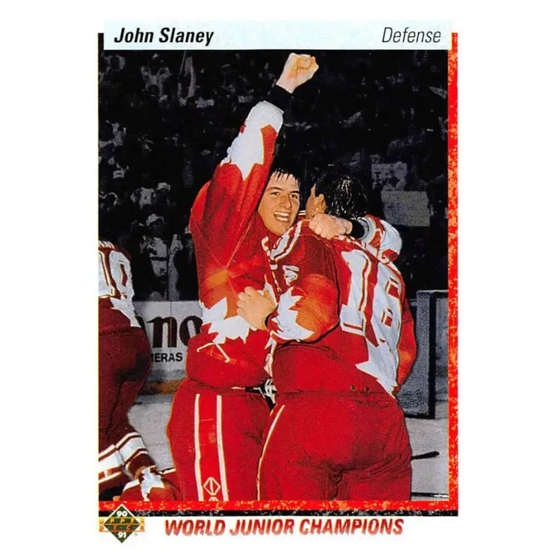 1990-91 Upper Deck #457 John Slaney NM-MT Washington Capitals Hockey Card - Hockey Card Single
