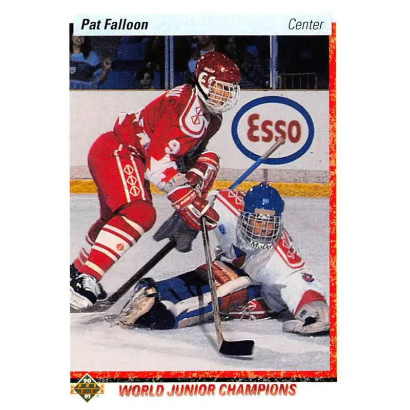 1990-91 Upper Deck #469 Pat Falloon NM-MT RC Rookie Hockey Card - Hockey Card Single
