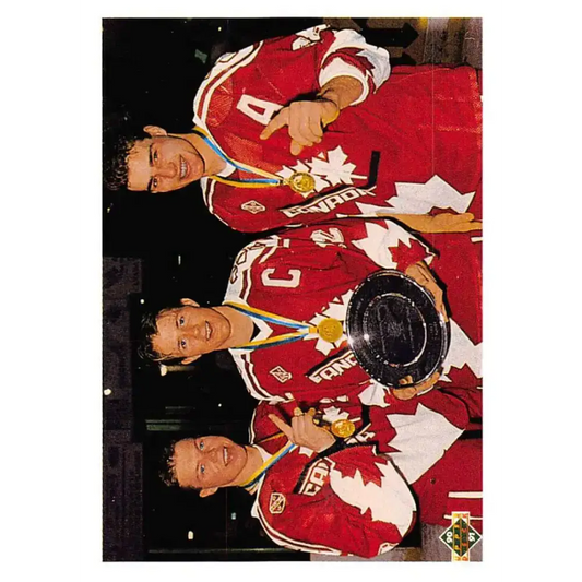 1990-91 Upper Deck #473 Eric Lindros/Steve Rice NM-MT Philadelphia Flyers Hockey Card - Hockey Card Single