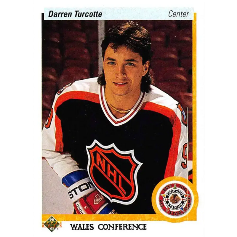 1990-91 Upper Deck #475 Darren Turcotte NM-MT New York Rangers Hockey Card - Hockey Card Single