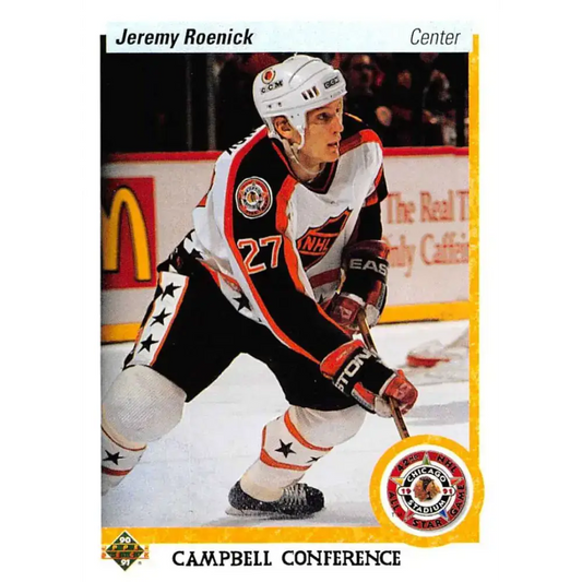1990-91 Upper Deck #481 Jeremy Roenick NM-MT Chicago Blackhawks Hockey Card