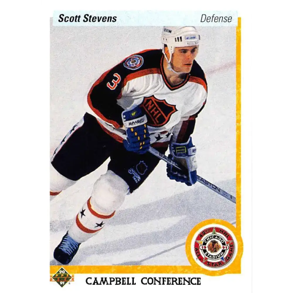 1990-91 Upper Deck #482 Scott Stevens NM-MT Hockey Card - Hockey Card Single