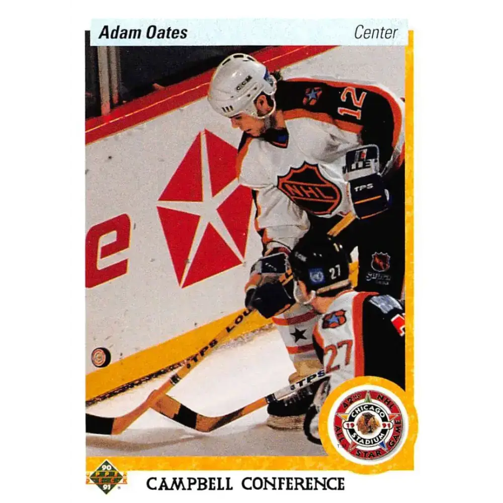 1990-91 Upper Deck #483 Adam Oates NM-MT St. Louis Blues Hockey Card - Hockey Card Single