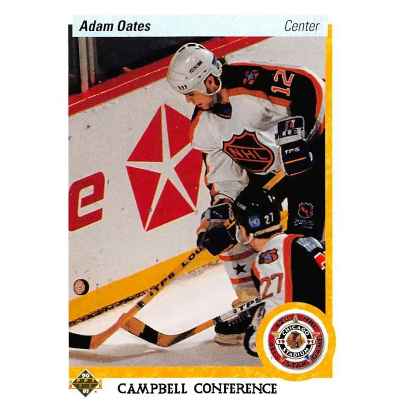 1990-91 Upper Deck #483 Adam Oates NM-MT St. Louis Blues Hockey Card - Hockey Card Single