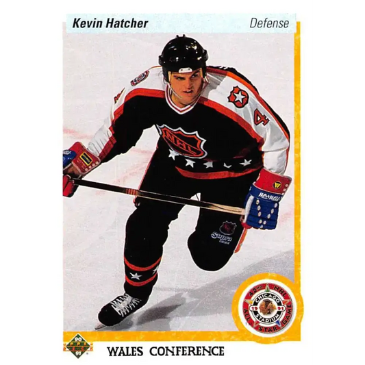 1990-91 Upper Deck #486 Kevin Hatcher NM-MT Washington Capitals Hockey Card