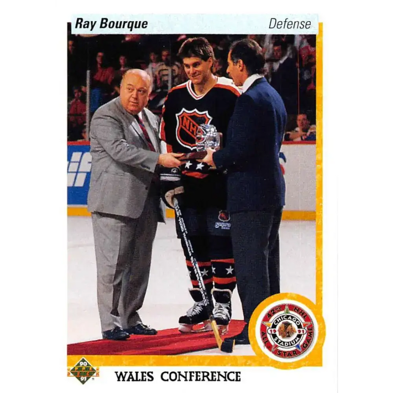 1990-91 Upper Deck #489 Ray Bourque NM-MT Hockey Card - Hockey Card Single