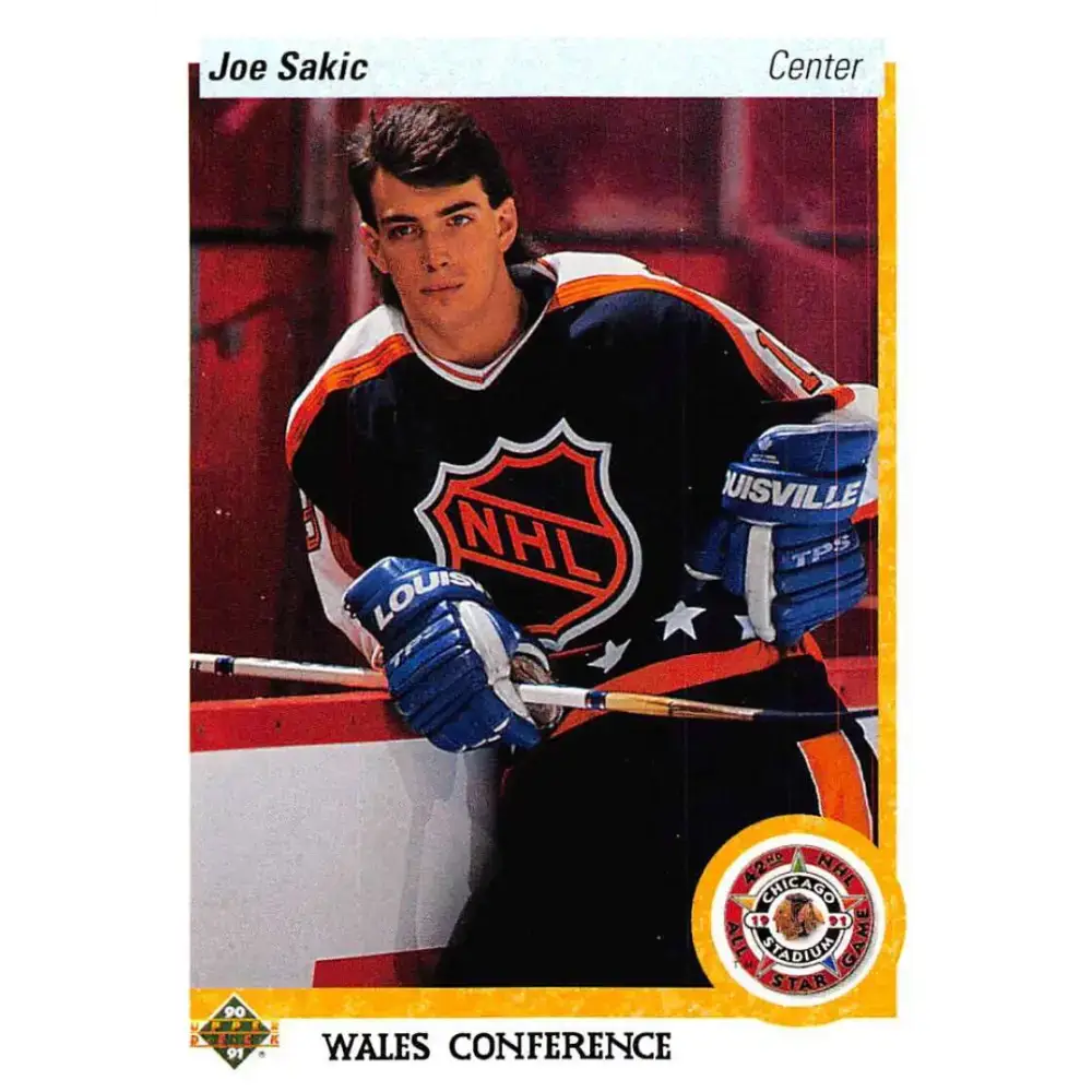 1990-91 Upper Deck #490 Joe Sakic NM-MT Hockey Card - Hockey Card Single