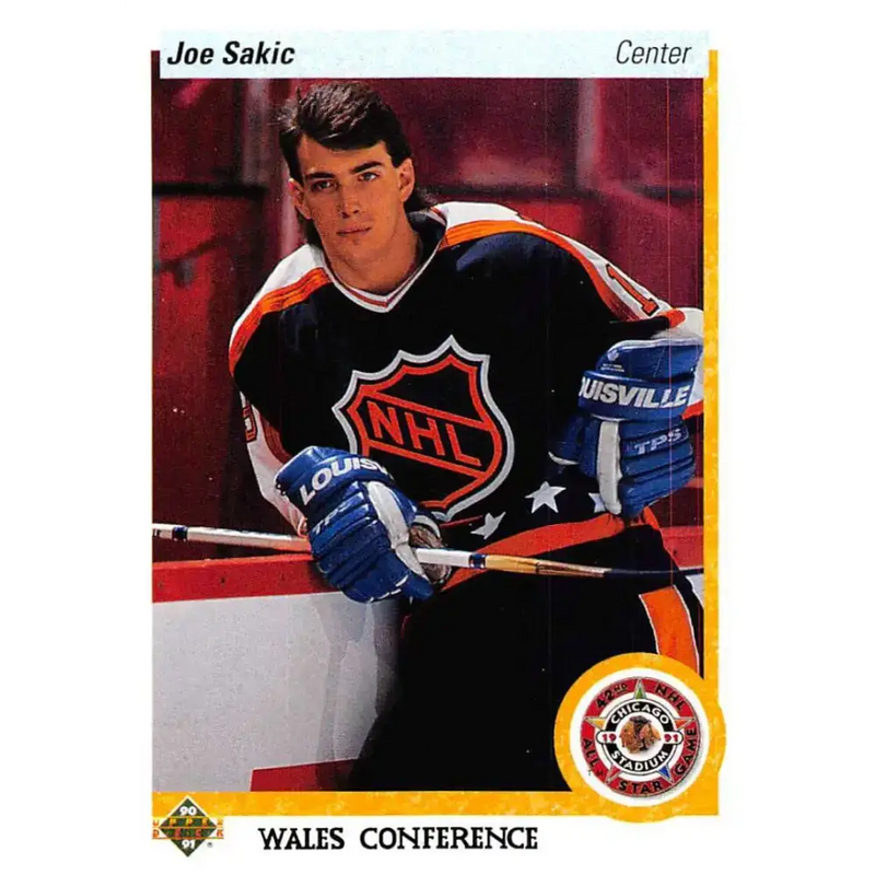 1990-91 Upper Deck #490 Joe Sakic NM-MT Hockey Card - Hockey Card Single