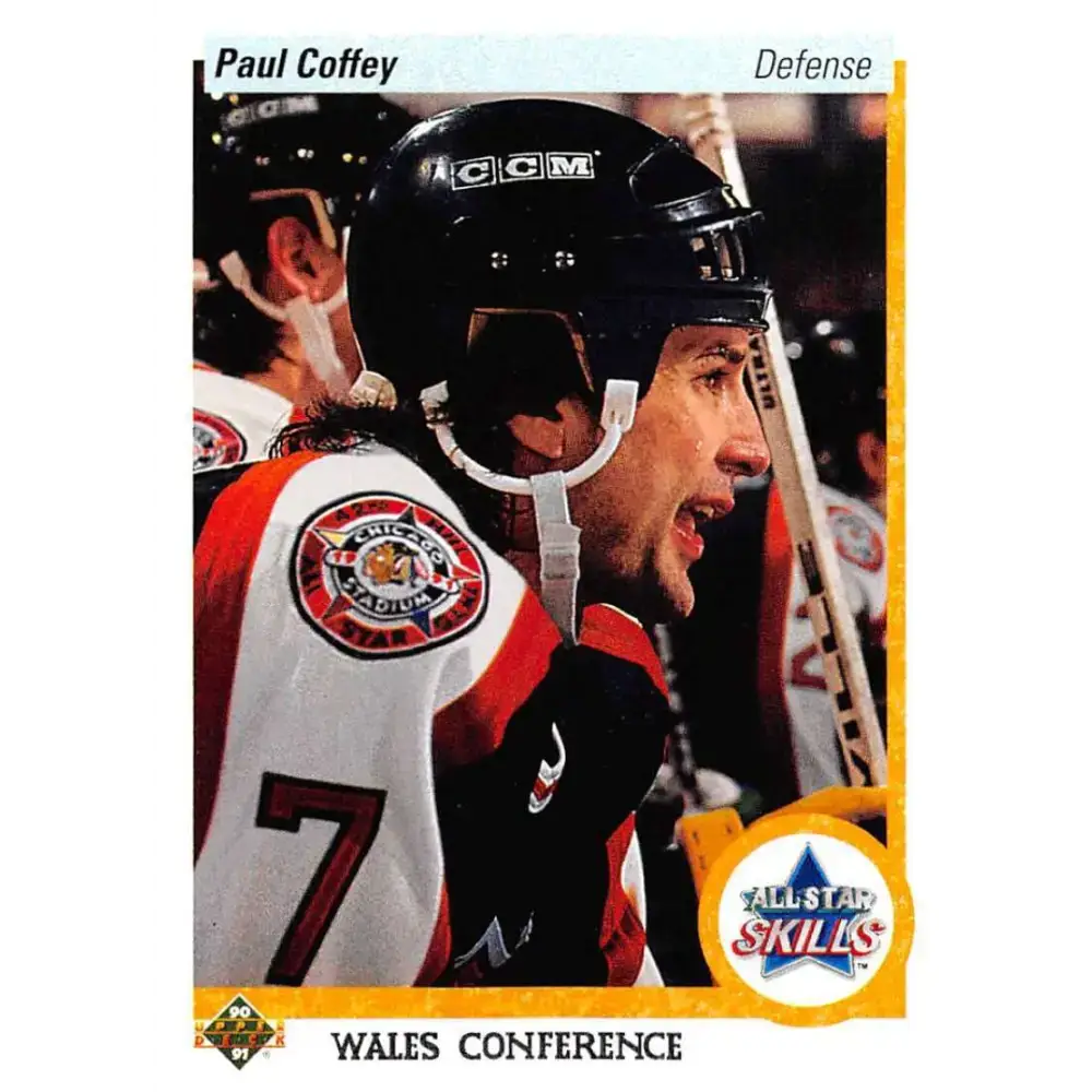 1990-91 Upper Deck #498 Paul Coffey NM-MT Pittsburgh Penguins Hockey Card - Hockey Card Single