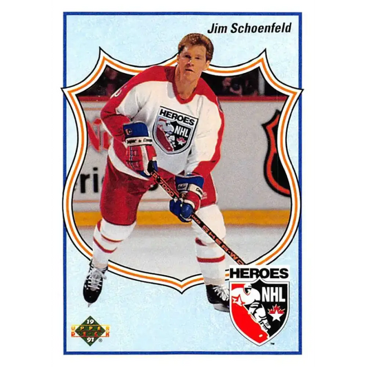 1990-91 Upper Deck #505 Jim Schoenfeld NM-MT Hockey Card - Hockey Card Single