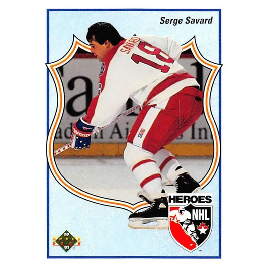 1990-91 Upper Deck #506 Serge Savard NM-MT Hockey Card - Hockey Card Single