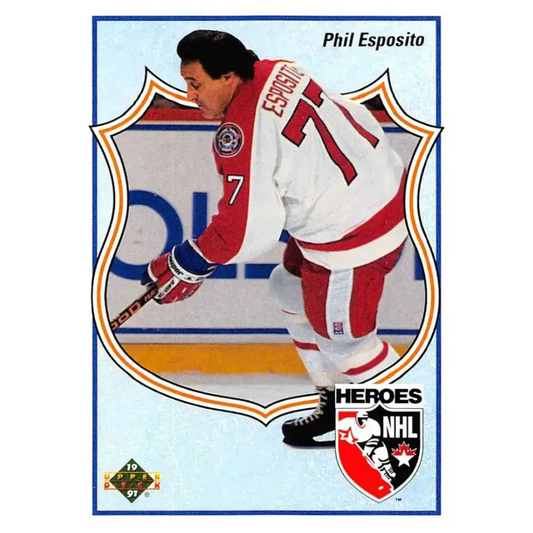 1990-91 Upper Deck #510 Phil Esposito NM-MT Hockey Card - Hockey Card Single