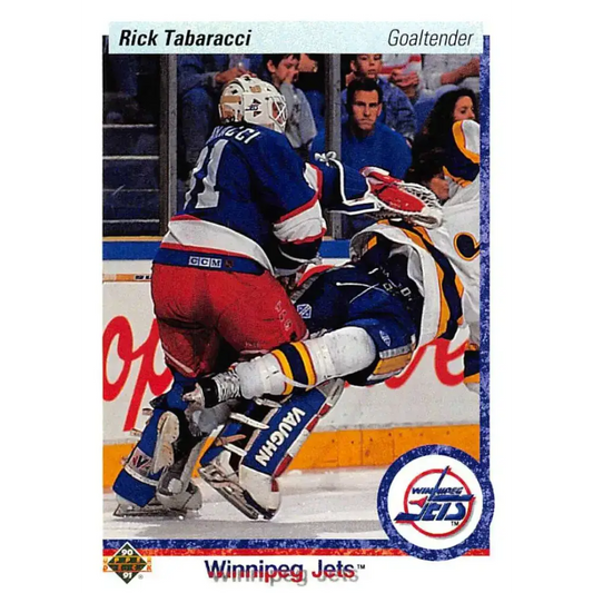 1990-91 Upper Deck #520 Rick Tabaracci NM-MT RC Rookie Winnipeg Jets Hockey Card
