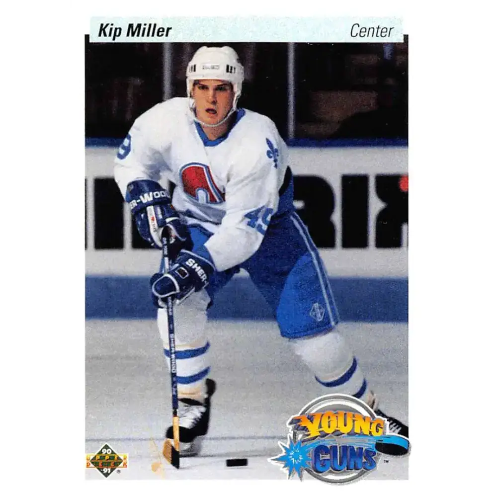 1990-91 Upper Deck #522 Kip Miller NM-MT RC Rookie Quebec Nordiques Hockey Card - Hockey Card Single