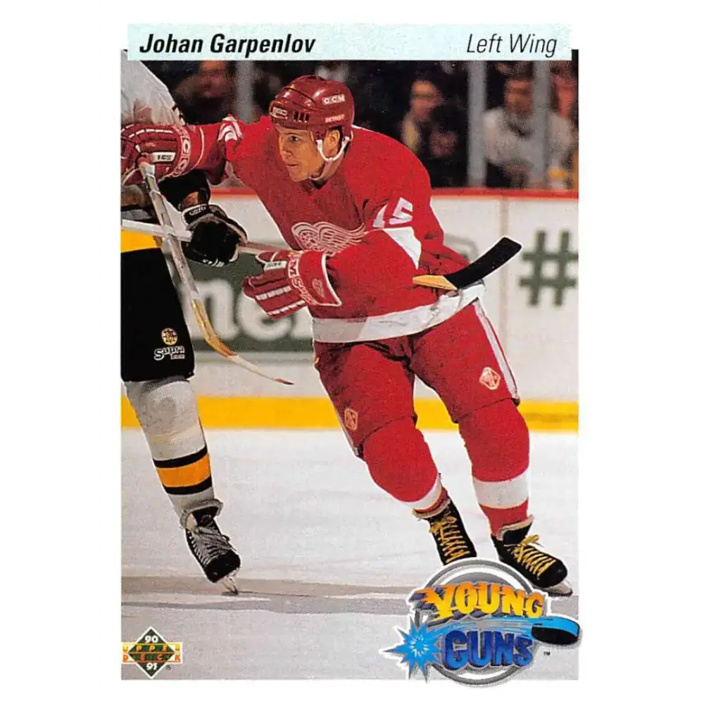 1990-91 Upper Deck #523 Johan Garpenlov NM-MT RC Rookie Detroit Red Wings Hockey Card - Hockey Card Single