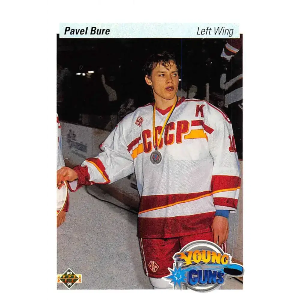 1990-91 Upper Deck #526 Pavel Bure NM-MT RC Rookie Vancouver Canucks Hockey Card