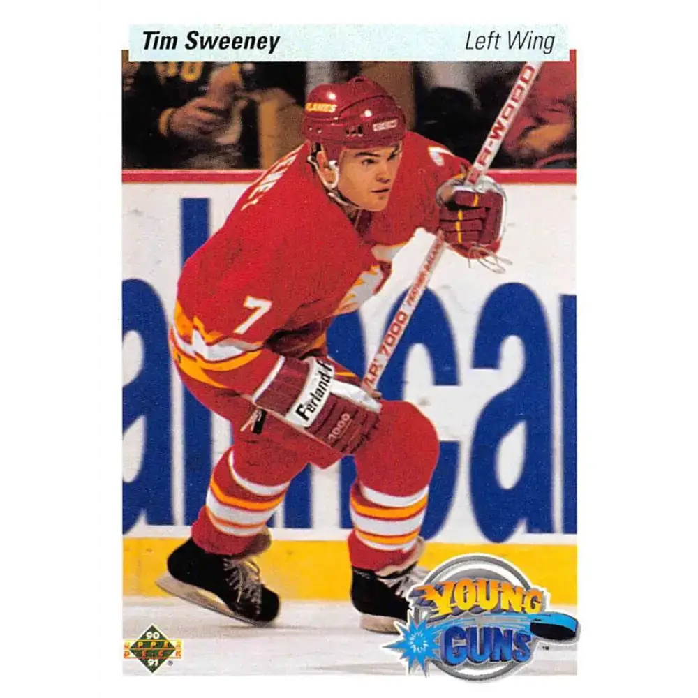 1990-91 Upper Deck #531 Tim Sweeney NM-MT RC Rookie Calgary Flames Hockey Card