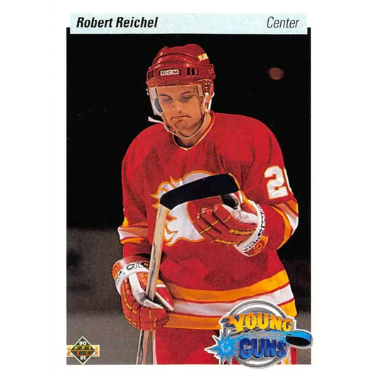 1990-91 Upper Deck #533 Robert Reichel NM-MT RC Rookie Calgary Flames Hockey Card - Hockey Card Single