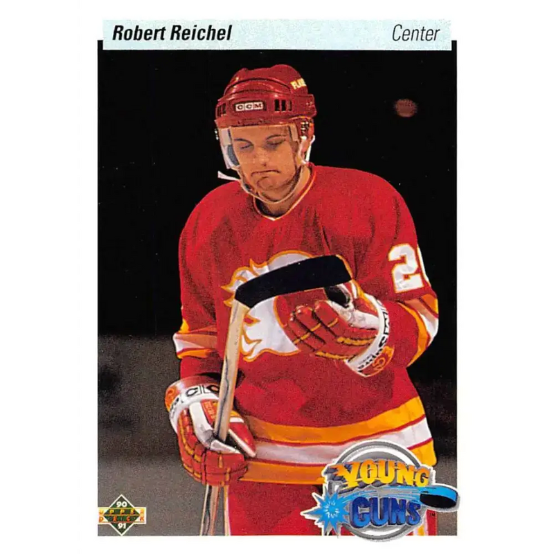 1990-91 Upper Deck #533 Robert Reichel NM-MT RC Rookie Calgary Flames Hockey Card - Hockey Card Single