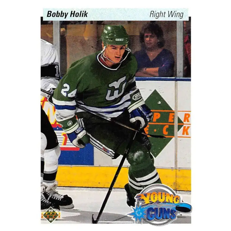 1990-91 Upper Deck #534 Bobby Holik NM-MT RC Rookie Hartford Whalers Hockey Card - Hockey Card Single