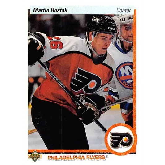 1990-91 Upper Deck #542 Martin Hostak NM-MT Philadelphia Flyers Hockey Card - Hockey Card Single